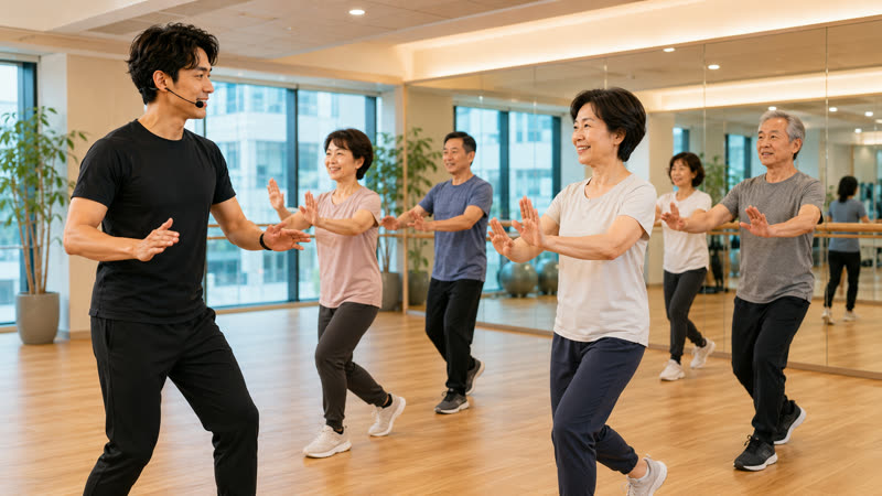 膝や腰への負担を減らす運動